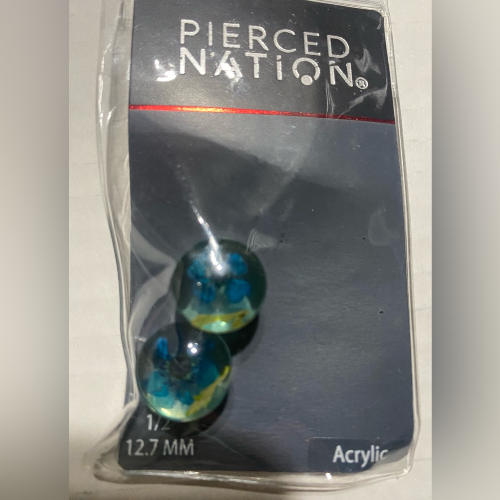 New Pierced Nation Acrylic Plugs 1/2 Inch